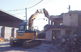 RC造住宅の解体工事
