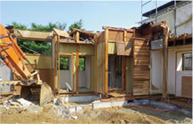 木造住宅の解体工事